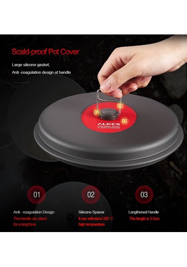 Alocs 3 4 Kişilik Tencere Tava Seti Loveluke Gurme Serisi Çok Renkli