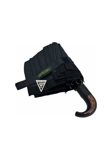 April A-226g A6 Baston Sap 10 Telli Tam Otomatik Şemsiye Siyah