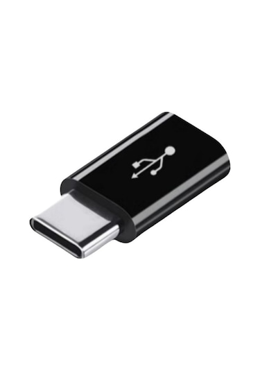 Springsun Type-c Erkekden Micro Usb Dişi Adaptörü - Otg Veri Transferi Ve Şarj Desteği, Siyah Uzun Tip, Akıllı Telefon Ve Tablet Uyumlu