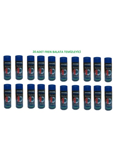 20 Adet Fren Balata Temizleyici Balata Spreyi Brake Cleaner 500 Ml X 20 Adet