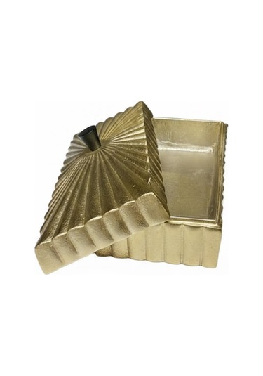 Lınes Gold Dıkdortgen Kutu 30x13x12 Cm