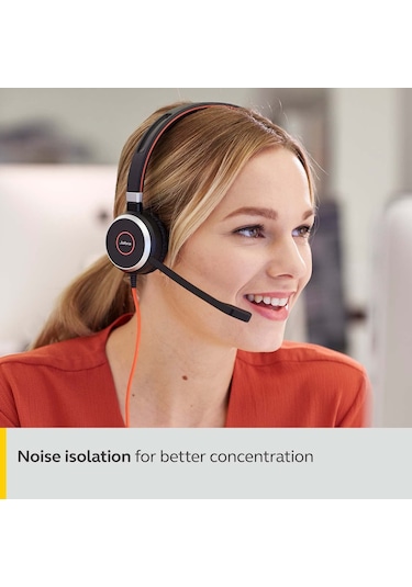 Jabra 6399-829-209 3.5 MM - USB Kulak Üstü Çağrı Merkezi Kulaklığı