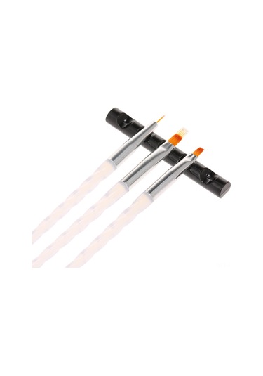 Hfambition 5 Bölmeli Akrilik Tırnak Fırça Rafı - Tırnak Sanatı Aletleri İçin Düzenleyici, Siyah