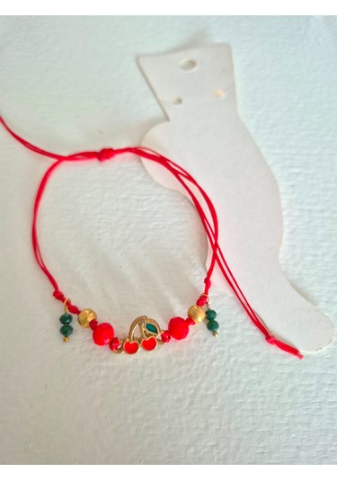 Glamglamour Kırmızı Kiraz Bayan Halhal