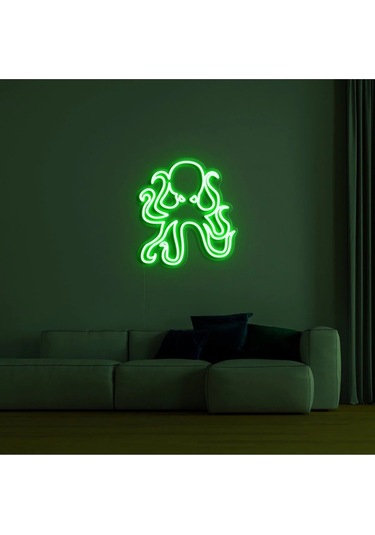 Twins Led Ahtapot Figürlü Neon Tabela Kırmızı Model:model:23703366 Kırmızı