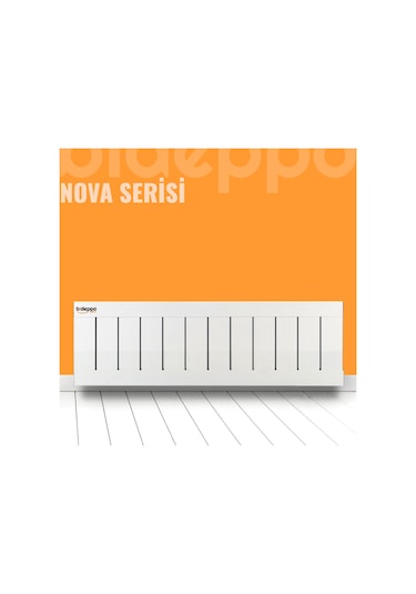 Nova Serisi Alüminyum Radyatör Yükseklik 30 Cm Genişlik 8 Dilim 68 Cm