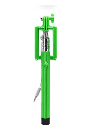 Kilifone - Selfie Çubuğu Slf 01 Kablolu Selfie Çubuğu - Yeşil - T9372