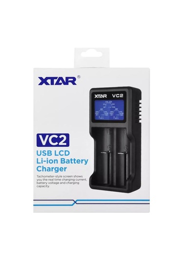Xtar Vc2 Taşınabilir Lcd Ekranlı Li-ion Pil Şarj Cihazı