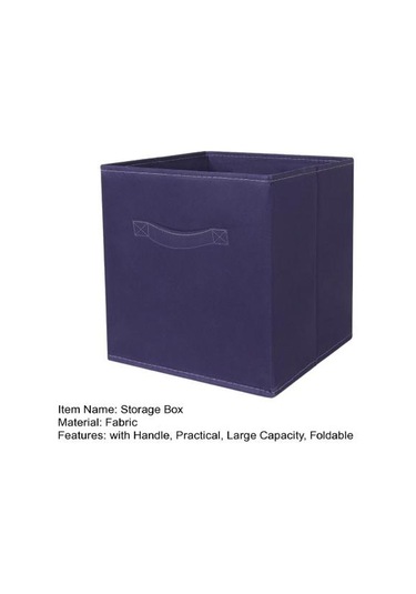 Saplı Kumaş Saklama Küpü Büyük Kapasite Kolay Erişim Katlanabilir Ağır Hizmet Oyuncakları Siyah