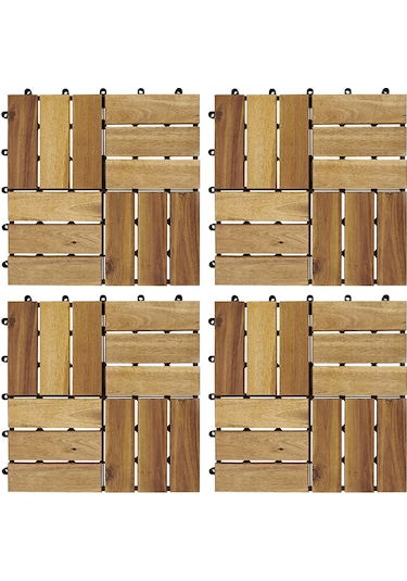 Koçtaş 30 x 30 Ahşap Yer Karosu - 4 Adet