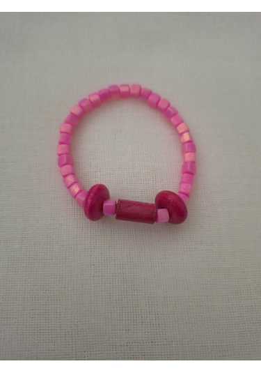 Pembe Küp Yaldızlı Bileklik Pembe