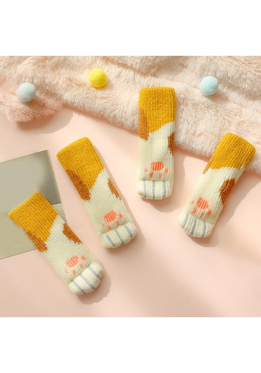 Homyl Kapı Kolu Kapağı Kedi Pençesi Şekilli Sarı