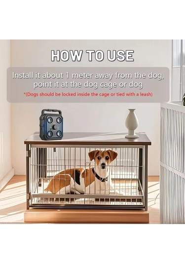 Ganzhoushop Şarj Önleyici Köpekler İçin Havlama Frekans Kontrol Cihazı, 4 Farklı Mod, Uzaktan Kumandalı