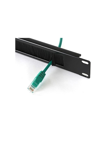 Cabex - 1u 19" Fırçalı Organizer Kablo Düzenleyici