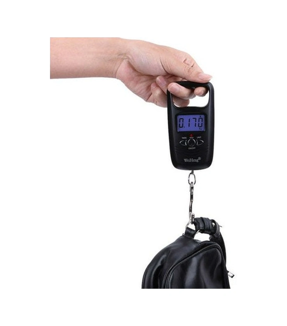 Fortunelane 50kg Dijital Taşınabilir Lcd Terazi - Bagaj, Balıkçılık İçin Pil Hariç Ağırlık Ölçer