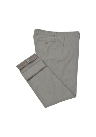 Erkek Klasik Kuş Gözü Kumaş Pantolon Bgl-st04739 Bej