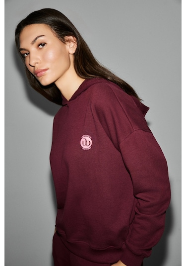 Urban Beat Elıtsa Kadın Bordo Sweatshirt Bordo