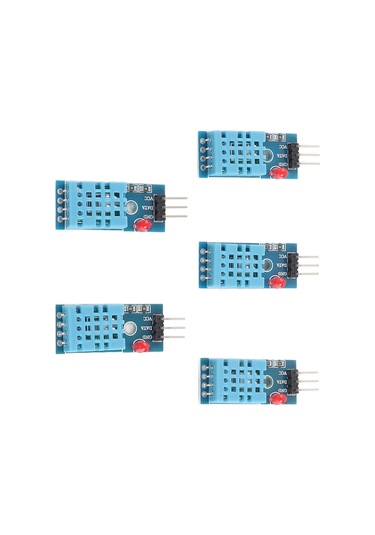 Dianziye 5 Adet Dht11 Sıcaklık Nem Sensörü Modülü - Dijital Çıkış, Kalibrasyonlu, Hızlı Tepki, Basit Kablolama, Pcb-abs Malzeme