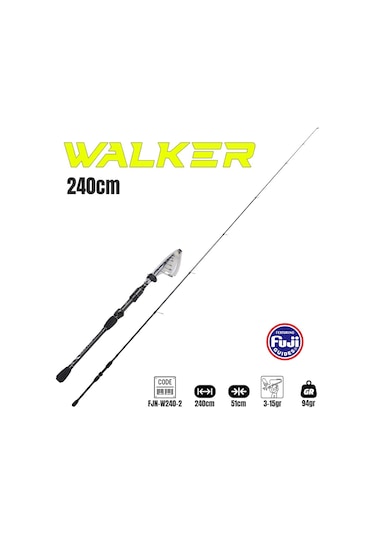 Fujin Walker 240cm 3-15gr Teleskopik Spin Kamışı 240 Cm