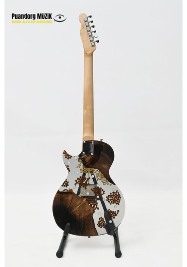 Elektro Gitar Custom Epoksi & Yıllanmış Ağaç Kişiye Özel Butterscotch Blonde