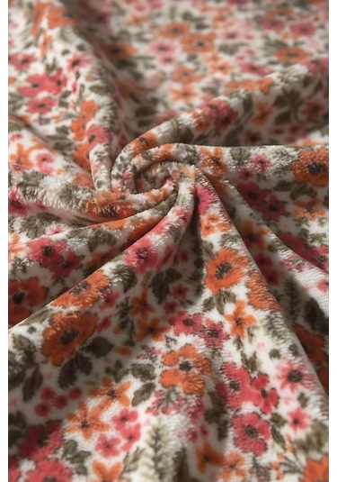 Pembe Bahar Çift Kişilik Peluş Battaniye Pembe