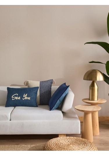 Sea You 4'lü Kırlent Kılıf Seti Mavi