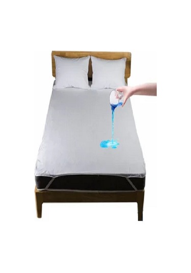 Derbey Sıvı Geçirmez 220x200 Cm Yatak Koruyucu Micro Alez Battal Boy Beyaz