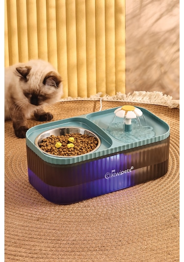 Kiwi Pets Kpf-10548 Mama Kabı Ve Otomatik Evcil Hayvan Su Çeşmesi