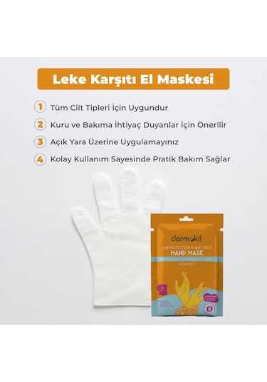 Dermokil Güneş Koruyucu & Leke Karşıtı El Maskesi 30 Ml