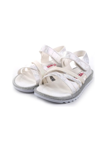 Papuç Sepeti Arzen-2880 Kız Çocuk Ortopedik Sandalet Beyaz