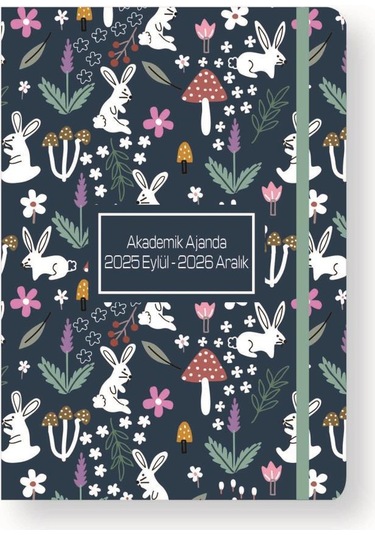 Lizy 2025 Eylül - 2026 Aralık Ciltli Akademik Ajanda Tasarım-8 Beyaz