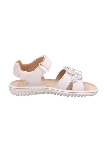 Superfit Sparkle Kız Çocuk Sandalet Çiçekli - Açık Krem 009019-1000