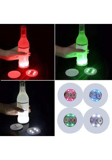 Düğün Malzemeleri Bar Işığı Parti Dekoru Parlayan Led Cam Etiketi Şişe Etiketleri Işıklar Parlak Lamba Sarı