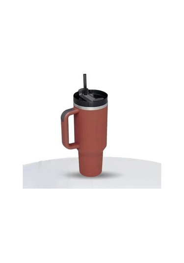 Pazly 40oz Çift Vakumlu Paslanmaz Çelik Termos - Seyahat, Buzlu/sıcak İçecek, Sap Ve Pipetli