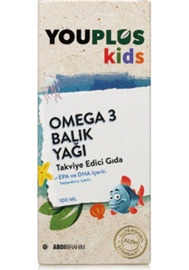 Youplus Kids Omega-3 Balık Yağı Şurubu 100 Ml