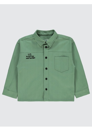 Civil Boys Erkek Çocuk Gömlek 6-9 Yaş Açık Haki Açık Haki