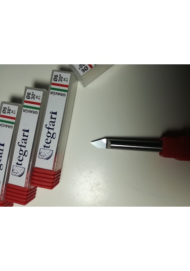 30° 6 MM YAZI, GRAVÜR,PANTOGRAF,PCB,KAZİMA UCU KARBÜR TEGFARİ