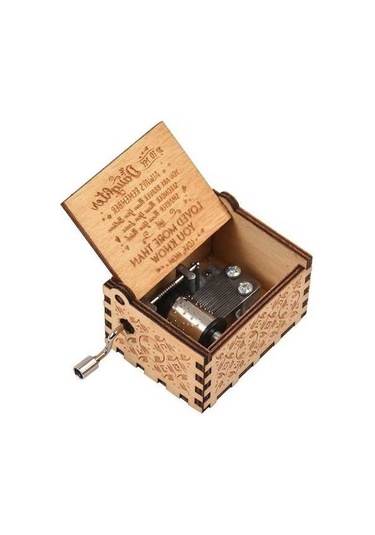 Ulzyvf Ahşap Klasik Müzik Kutusu - 'gülüşün İzinde' Melodili El Yapımı Hediye