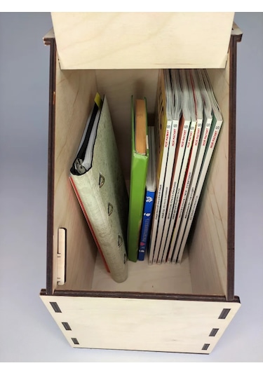 Woodiks Köşe Ekmek Kutusu Ahşap Kapaklı 328083650 Bej Açık