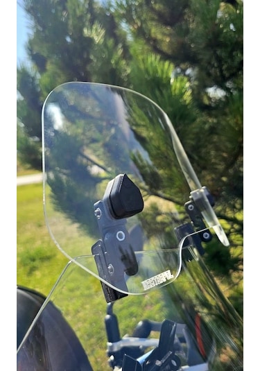 Honda Uyumlu Deflektör Rüzgar Saptırıcı Siperlik Şeffaf Motor Camı Cam Uzatma Model 2