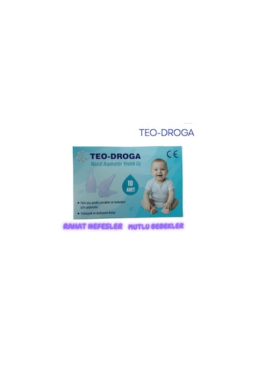 Teo-droga Nazal Aspiratör Yedeck Ucu Ultra Yumuşak Silikon Dokunuş