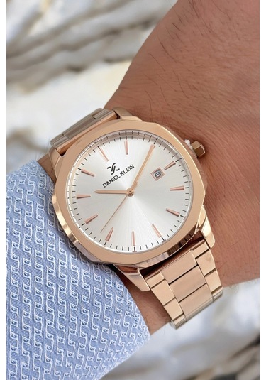 Daniel Klein Erkek Kol Saati Rose Renk Takvimli Çelik Kordon 3 Atm Sddk058 Çok Renkli