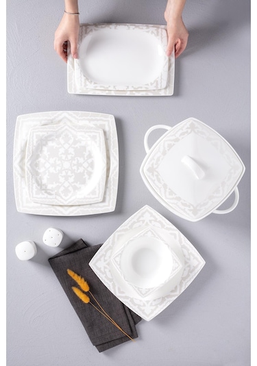 Neva N2830 Bitter Aşikar 60 Parça Premium Yemek Takımı