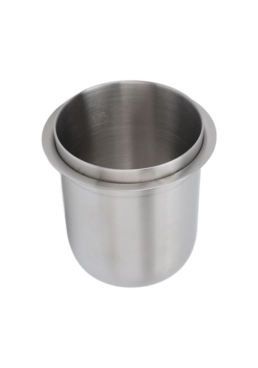 Geeroyoo 150ml Paslanmaz Çelik Kahve Toz Toplayıcı, 58mm İtalyan Kolu Uyumlu, Ellerden Kurtarır, Uçan Toz Engeller, Kolay Temizlenir Siyah Gri