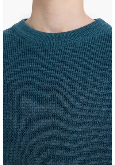 Defacto Erkek Çocuk Bisiklet Yaka Triko Kazak F0959a825wnın250 Indigo