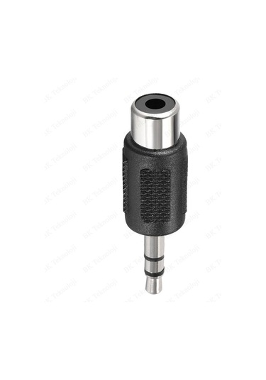 3.5mm Stereo Erkek - RCA Dişi Konnektör Ses Video Adaptörü
