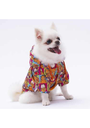 Pettrend Garfield Köpek Mont Köpek Kıyafeti Köpek Yağmurluğu