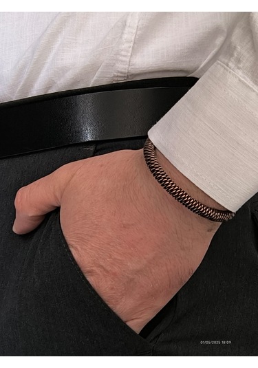 Örme Bakır Bileklik 19 Bakır