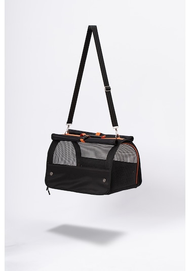 Brave Paws Perdeli Flybag Plastik Yırtılmaz Fileli Kedi Köpek Taşıma Çantası Havayolu Çantası