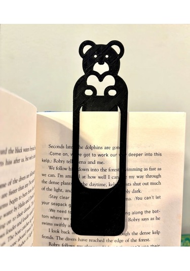 2'li Sevimli Kalpli Ayı Kitap Ayracı, Ted Ayı Kitap Ayracı